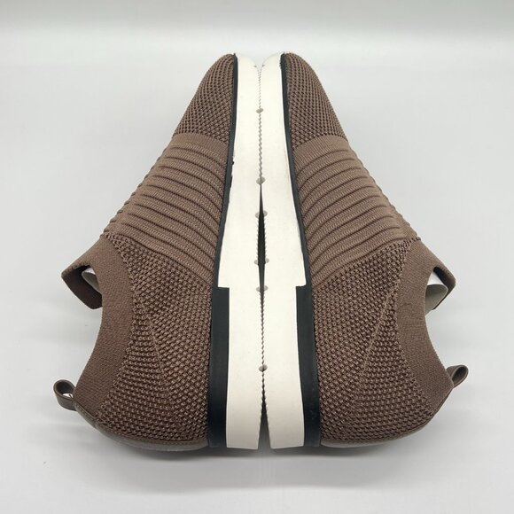 JSLIDES Womens Size 9 Great Taupe Brown Knit Slip On Laceless Sneakers Shoes - Picture 8 of 11